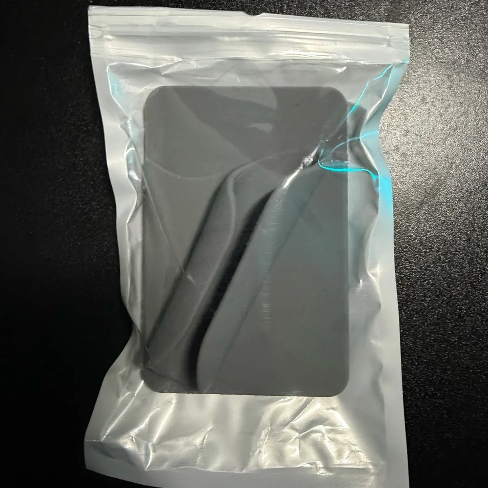 Grey Silicone Removable Wallet and Lip Gloss Card Holder